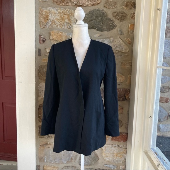 MaxMara Virgin Wool Single Breasted Open Blazer Jacket Womens 6 - Picture 2 of 13